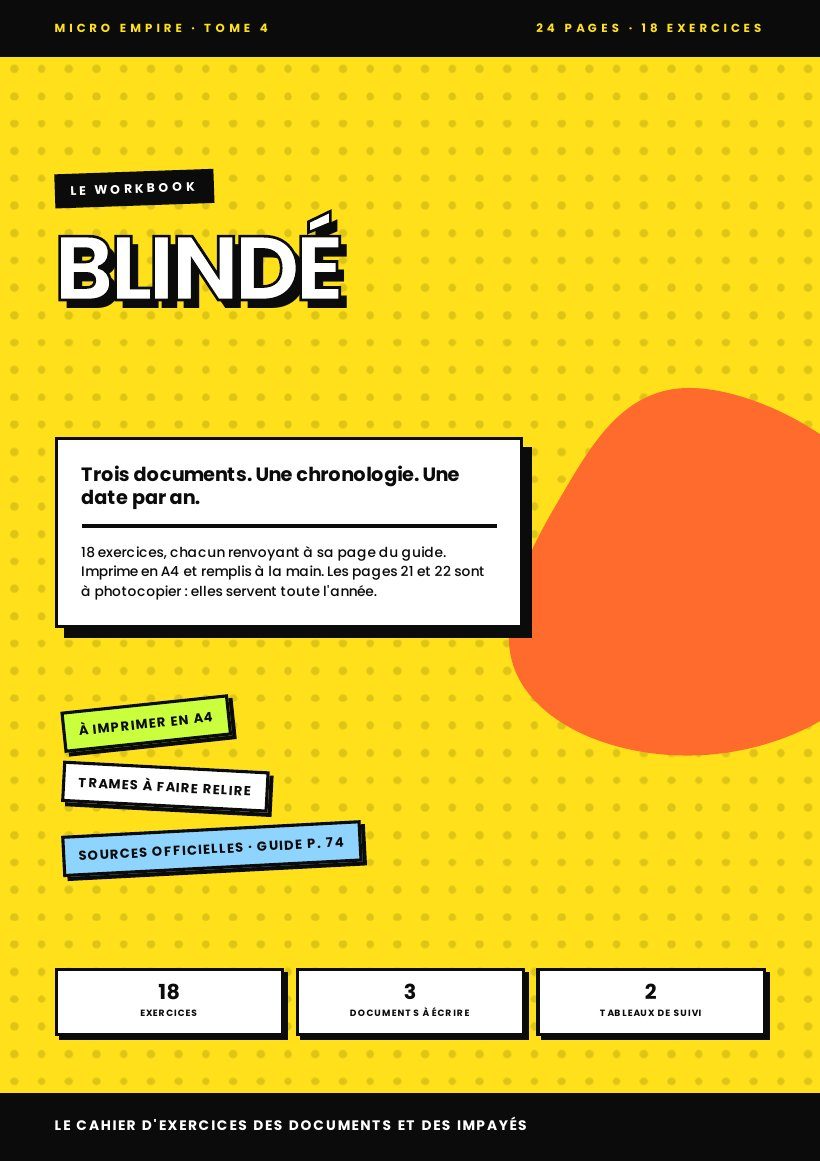 Le workbook BLINDÉ