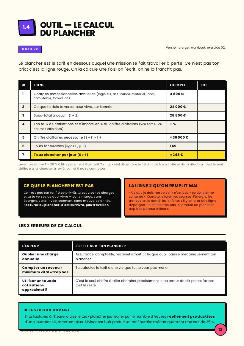 Page 12 : Outil : le calcul du plancher